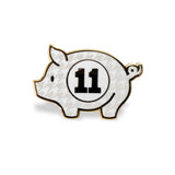 Swine Eleven - Houndstooth Pig Limited Edition Hat Pin
