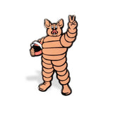 Swine Eleven - Tired Pig Hat Pin